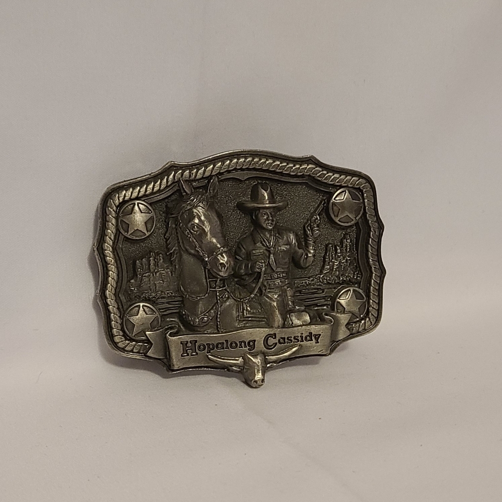 Vintage Hopalong Cassidy Belt Buck Limited Edition 2 Of 10,000